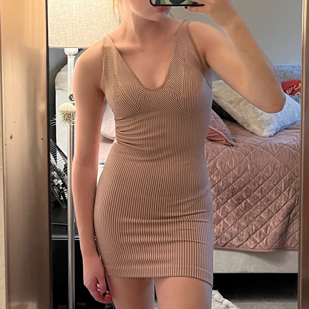 urban outfitters rose pink out from under dress